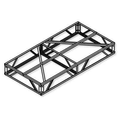 steel box floating frames|Universal Box Truss Frames .